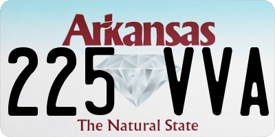AR license plate 225VVA