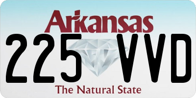 AR license plate 225VVD