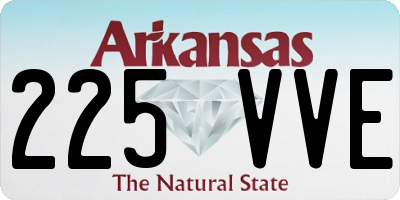 AR license plate 225VVE