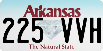 AR license plate 225VVH