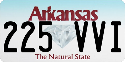 AR license plate 225VVI