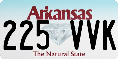 AR license plate 225VVK