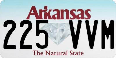 AR license plate 225VVM