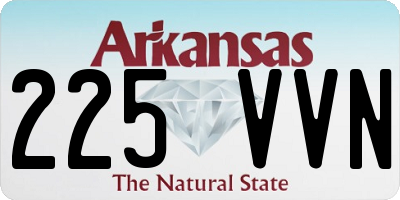 AR license plate 225VVN