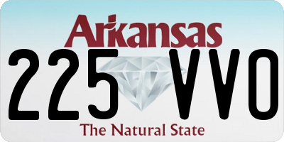 AR license plate 225VVO