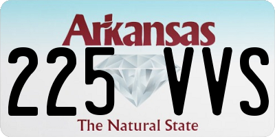 AR license plate 225VVS