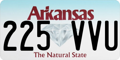 AR license plate 225VVU