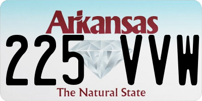 AR license plate 225VVW