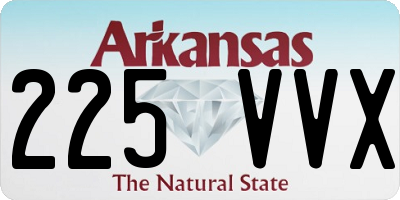 AR license plate 225VVX