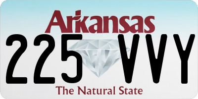 AR license plate 225VVY