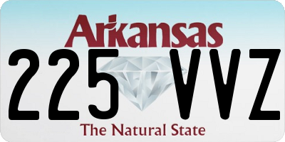 AR license plate 225VVZ