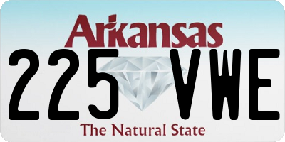 AR license plate 225VWE