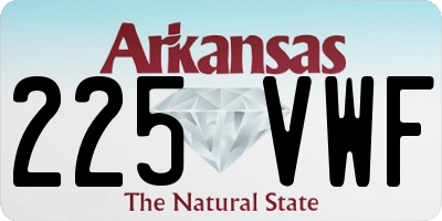 AR license plate 225VWF