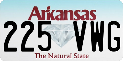 AR license plate 225VWG