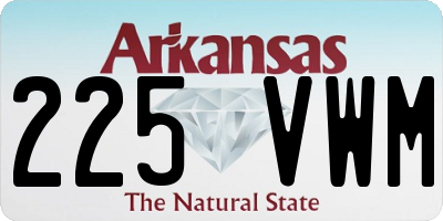 AR license plate 225VWM