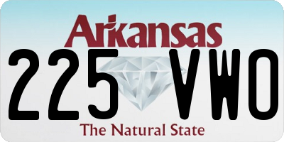 AR license plate 225VWO