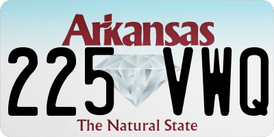 AR license plate 225VWQ