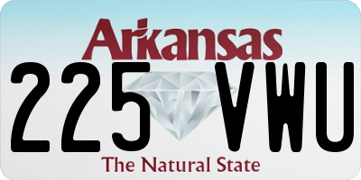 AR license plate 225VWU