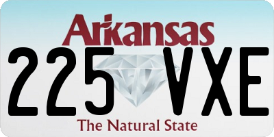 AR license plate 225VXE