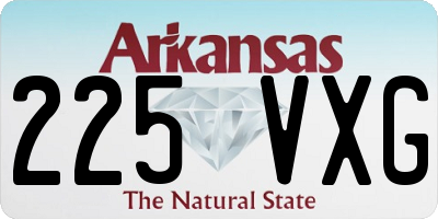 AR license plate 225VXG