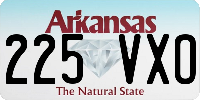 AR license plate 225VXO