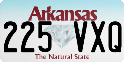 AR license plate 225VXQ