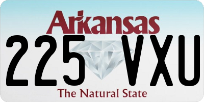 AR license plate 225VXU