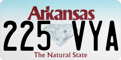 AR license plate 225VYA