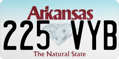 AR license plate 225VYB