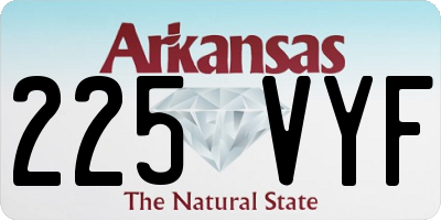 AR license plate 225VYF