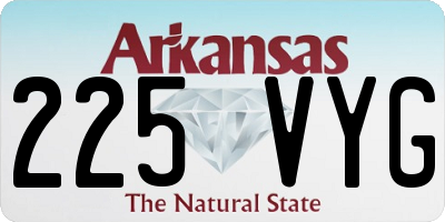AR license plate 225VYG