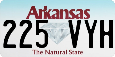 AR license plate 225VYH