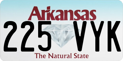 AR license plate 225VYK