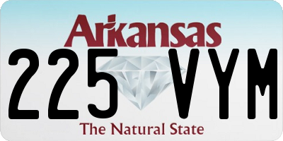 AR license plate 225VYM