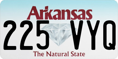 AR license plate 225VYQ