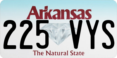 AR license plate 225VYS