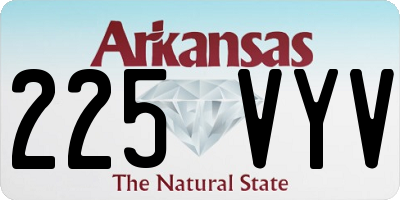 AR license plate 225VYV