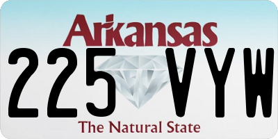 AR license plate 225VYW