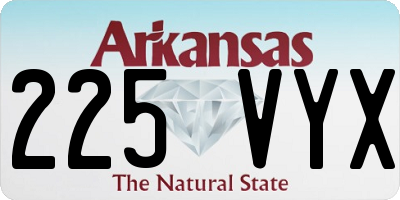 AR license plate 225VYX