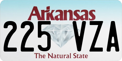 AR license plate 225VZA