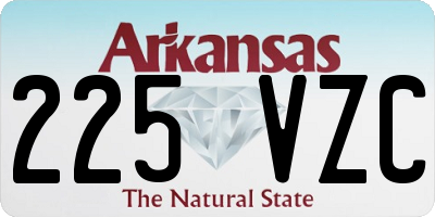AR license plate 225VZC