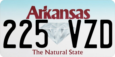 AR license plate 225VZD