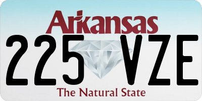 AR license plate 225VZE