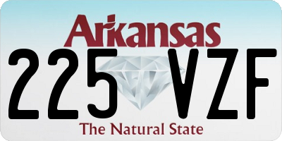AR license plate 225VZF