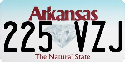 AR license plate 225VZJ