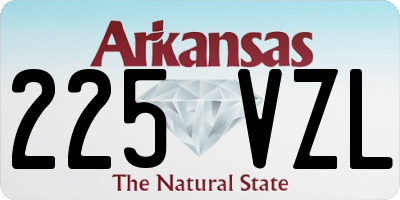 AR license plate 225VZL