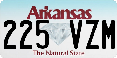 AR license plate 225VZM