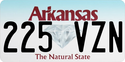 AR license plate 225VZN