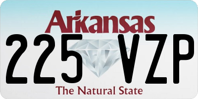 AR license plate 225VZP