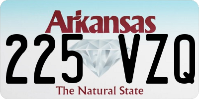 AR license plate 225VZQ